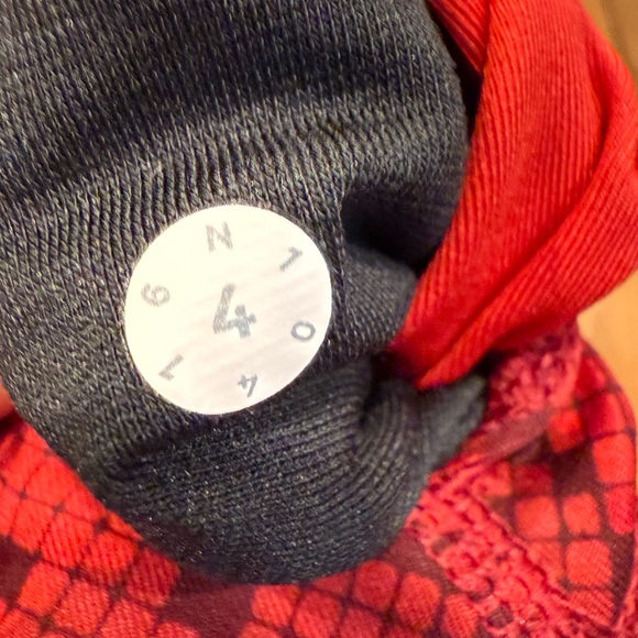 Lululemon Wunder Under High Rise Leggings Size 4 Ziggy Snake Red Tide Cranberry - Picture 9 of 13